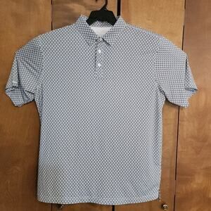 Straight Down Mens Golf Polo Shirt Pattern XXL Short Sleeve